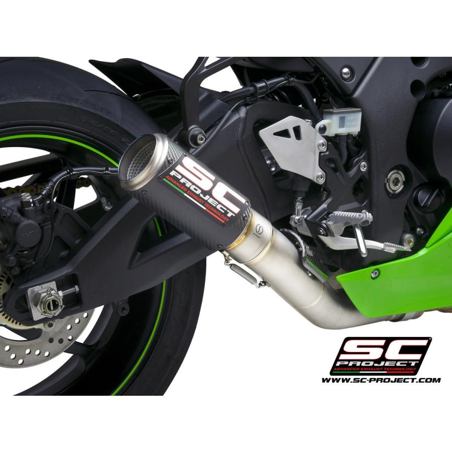 バイク マフラー SC-PROJECT - CR-T スリップオン カーボン バイク マフラー SC-PROJECT - CR-T スリップオン カーボン