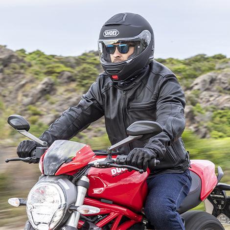 フランス Helite エアバッグ装備レザージャケット Roadstar ダーク  