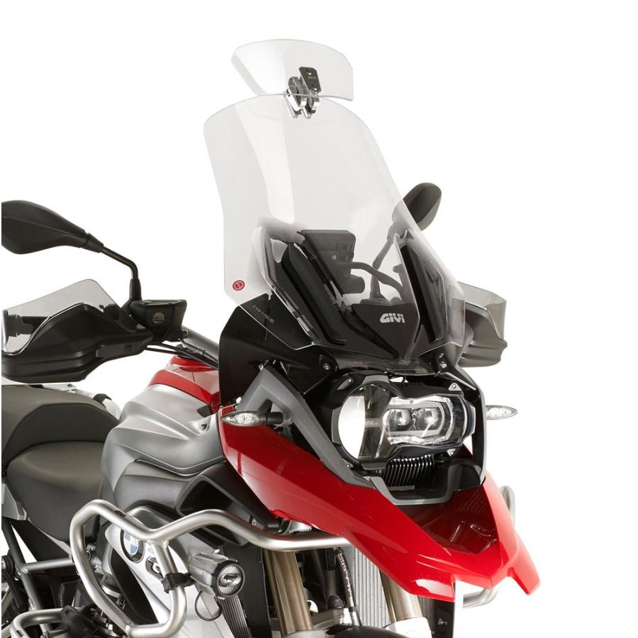 GIVI（ジビ） バイク スクリーン 汎用 可変補助スポイラー スモーク