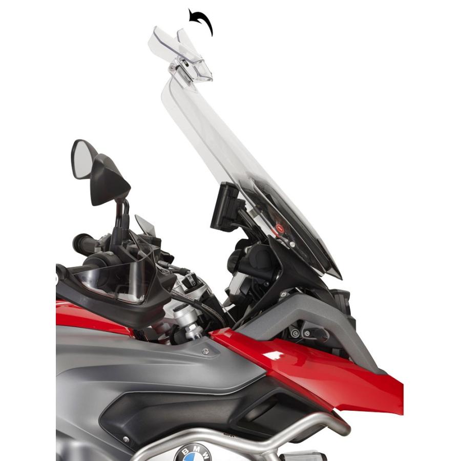 GIVI（ジビ） バイク スクリーン 汎用 可変補助スポイラー スモーク