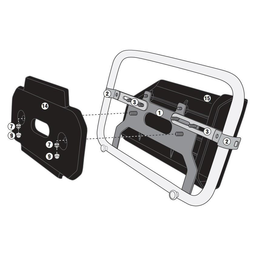 GIVI（ジビ） バイク バッグ ツールボックス パニアステー併用 ツール