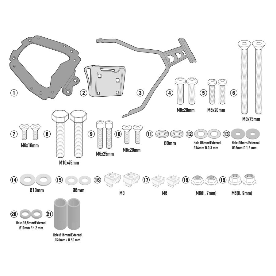 GIVI（ジビ） バイク バッグ リアボックス ヤマハ X-Max 125 18- / X