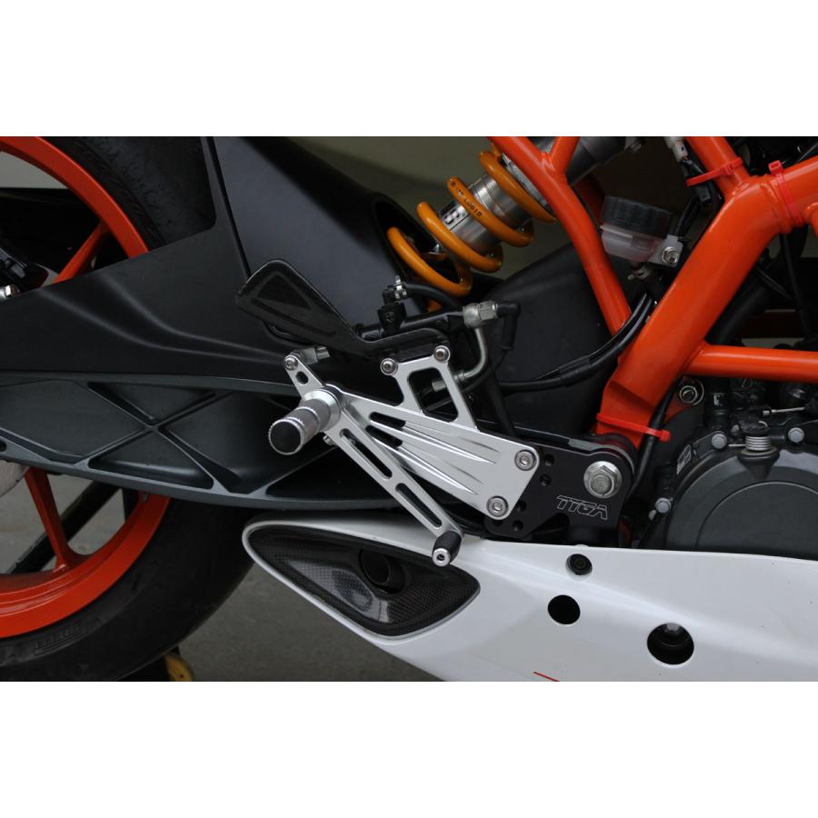 Tyga Performance タイガパフォーマンス KTM RC125/200/250/390 2014-2021 ストリート用 バックステップキット 正規取扱品｜vio0009｜04