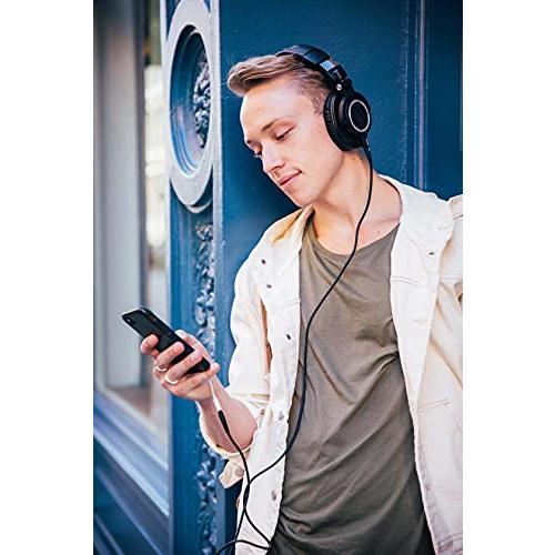 買い銀座 Audio-Technica ATH-M 50 x Professional Studio Monitor Headphones (Black) Bundle with Blucoil 4-Channel Headphone Amplifier， Aluminum Headphone Ho