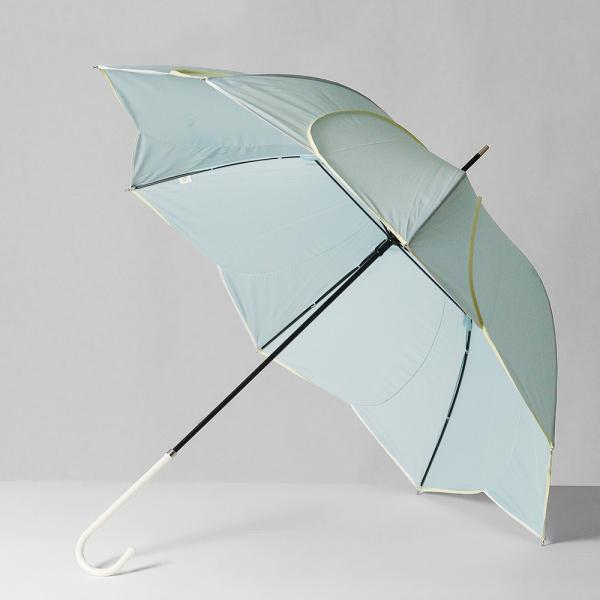 because（ビコーズ） 雨晴兼用 長傘 58cm バイカラーパイピング 雨傘