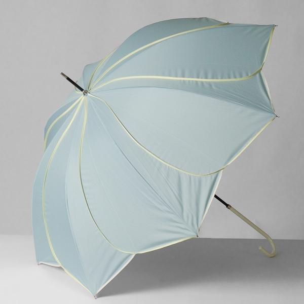 because（ビコーズ） 雨晴兼用 長傘 58cm バイカラーパイピング 雨傘