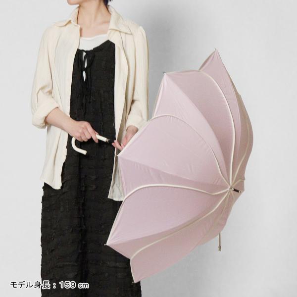 because（ビコーズ） 晴雨兼用 長傘 50cm PU バイカラーパイピング
