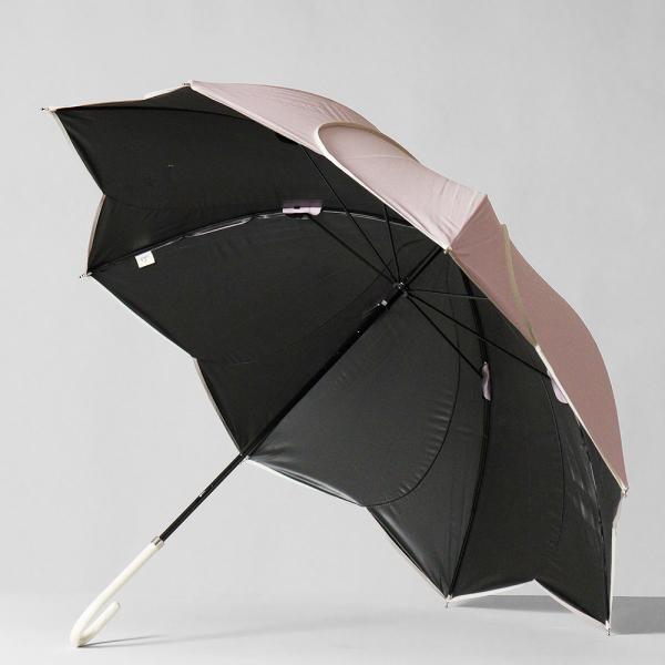 because（ビコーズ） 晴雨兼用 長傘 50cm PU バイカラーパイピング