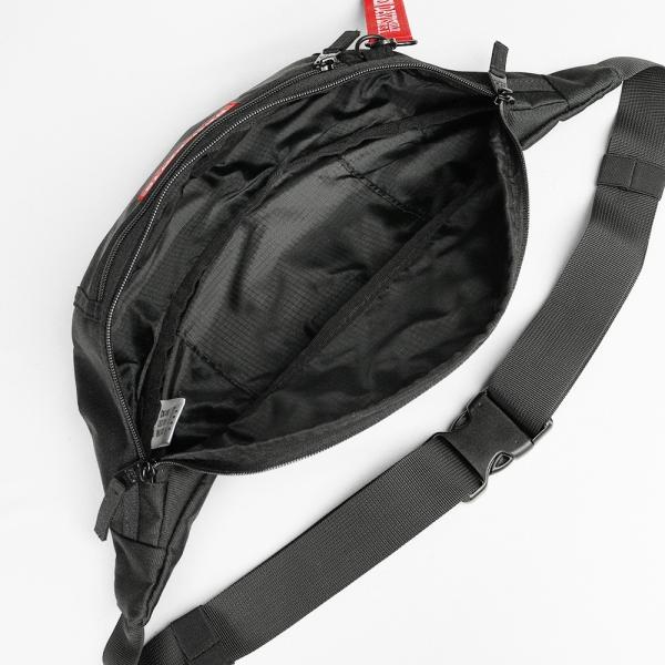 ADMJ デイビス ボディバッグ ブラック BEN DAVIS（ベンデイビス） ボディバッグ LOGO TAPE WAISTBAG ロゴ