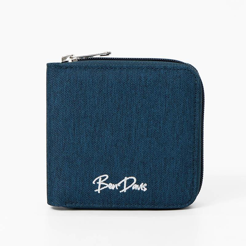 【訳あり品】ラウンドミニウォレット　blue BEN DAVIS（ベンデイビス） 二つ折り財布 ROUND WALLET ミニウォレット