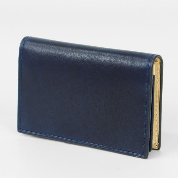 美品　COCOMIETSTER 名刺入れ　カードケース　ダークネイビー BAGGY PORT（バギーポート） コーアイ KOI 名刺入れ 藍染レザー INDIGO