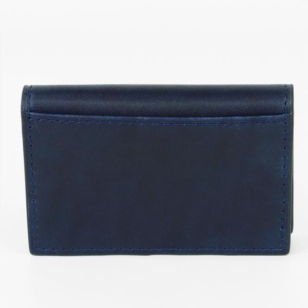 美品　COCOMIETSTER 名刺入れ　カードケース　ダークネイビー BAGGY PORT（バギーポート） コーアイ KOI 名刺入れ 藍染レザー INDIGO