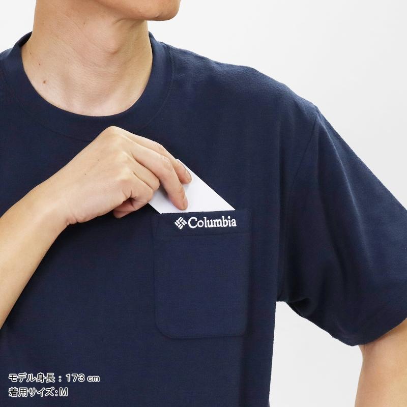  tシャツ　ネイビー　正規品 Columbia（コロンビア） Columbia Tシャツ Lookout Spire SS Tee