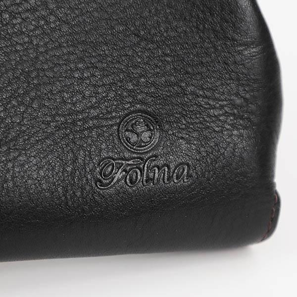 Folna フォルナ 二つ折り財布 ヌメオイルシュリンク がま口 ミニ財布