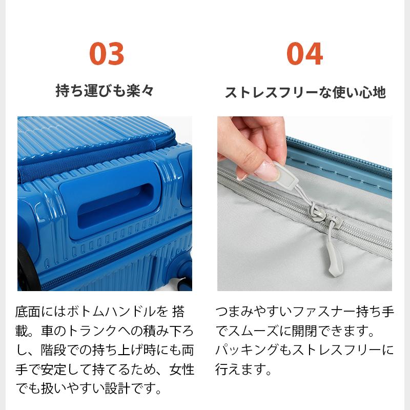 innovator（イノベーター） スーツケース 55L M フロントオープン 4泊