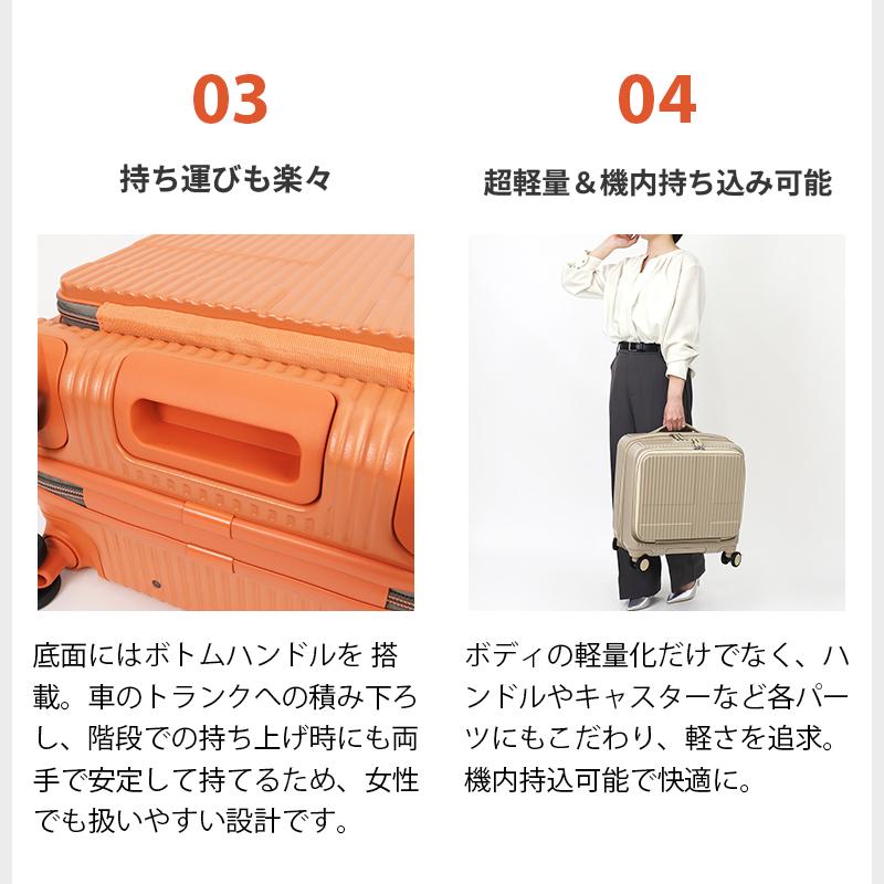 innovator（イノベーター） スーツケース 33L Sサイズ フロント