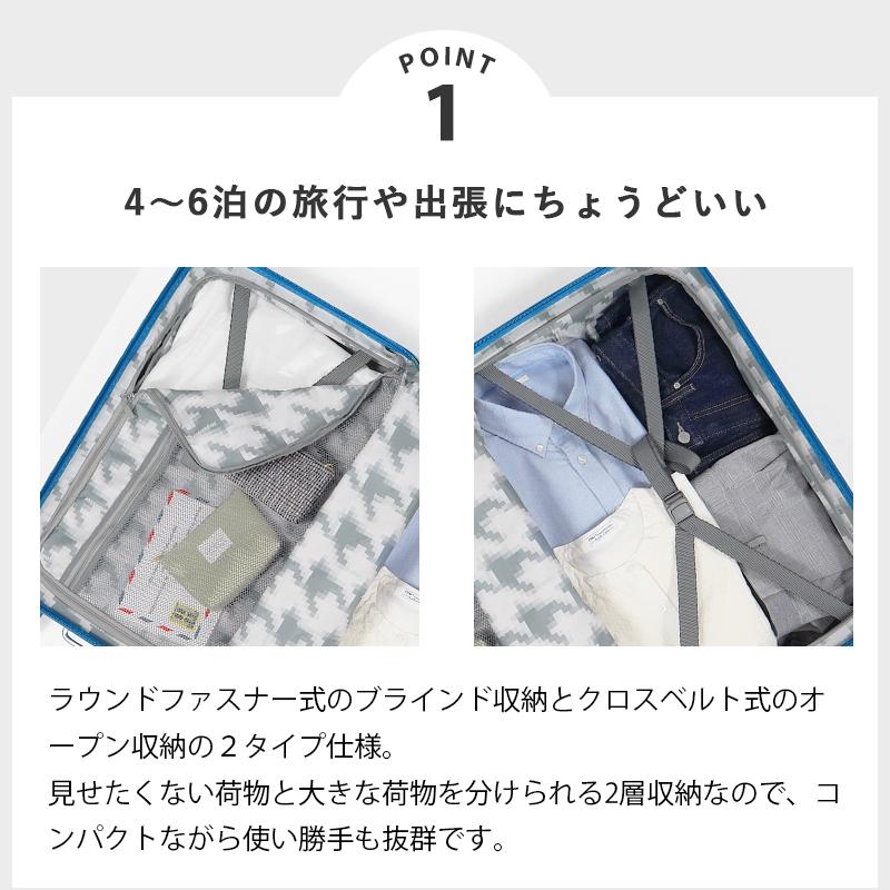 innovator（イノベーター） スーツケース 62L Mサイズ フロント