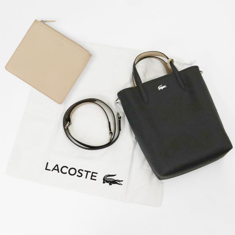 LACOSTE（ラコステ） トートバッグ ANNA リバーシブル 縦型トート 2WAY