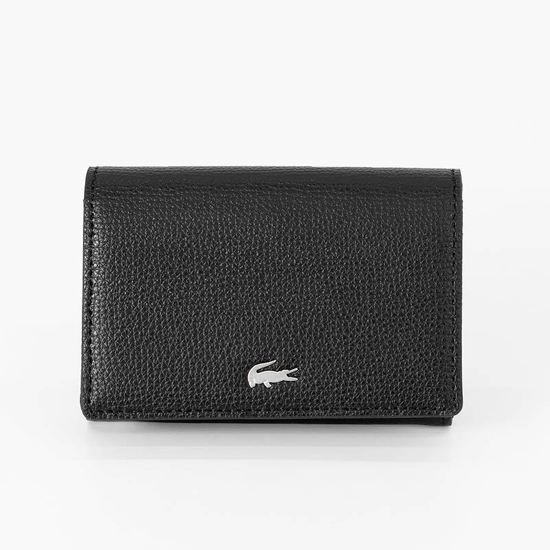 LACOSTE（ラコステ） 名刺入れ シュリンクレザー カードケース メンズ