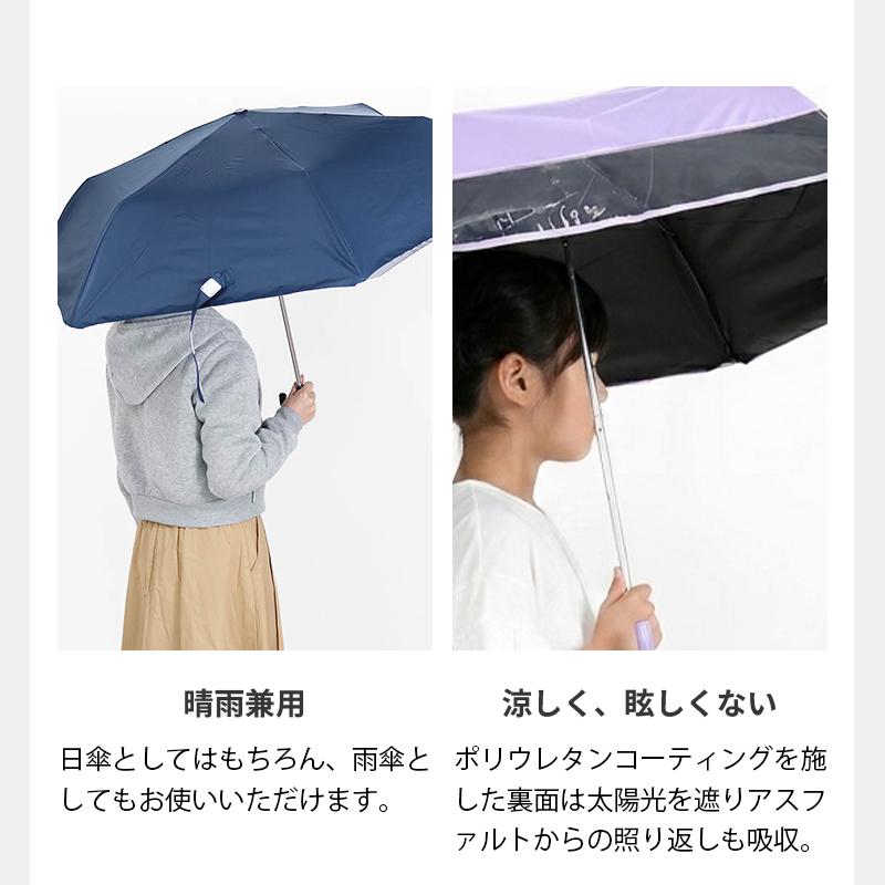 LINE DROPS（ラインドロップス） 折りたたみ傘 晴雨兼用 55cm キッズ