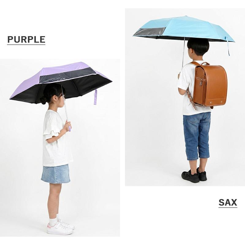 LINE DROPS（ラインドロップス） 折りたたみ傘 晴雨兼用 55cm キッズ