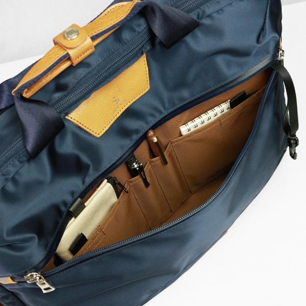 美品　マスターピース　3way　ビジネスバッグ レザー　ナイロン　ネイビー master-piece（マスターピース） ビジネスバッグ Progress 3WAY