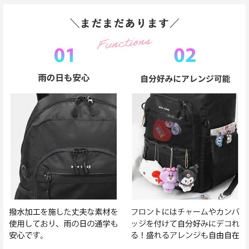 【nico☺︎お値下げ対応大歓迎♪】★未使用品★familiar リュック NICE CLAUP（ナイスクラップ） バックパック スクールバッグ ニュイ