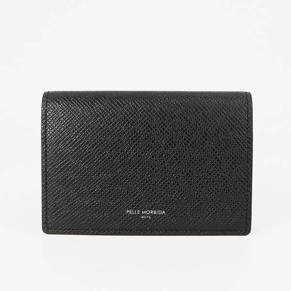 ペッレモルビダ バルカ 名刺入れ　PMO-BA305 ブラック PELLE MORBIDA（ペッレ モルビダ） 名刺入れ Barca バルカ カード
