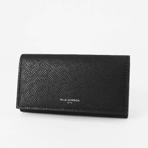 ペッレモルビダ PELLEMORBIDA キーケース ブラック PELLE MORBIDA（ペッレ モルビダ） キーケース Barca バルカ