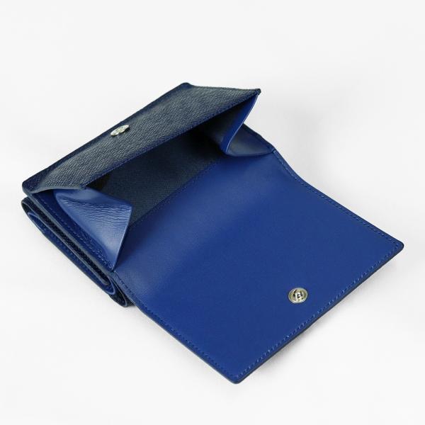 PELLE MORBIDA 三つ折り財布 ブルー　新品未使用 PELLE MORBIDA（ペッレ モルビダ） 三つ折り財布 バルカ レザー 各色