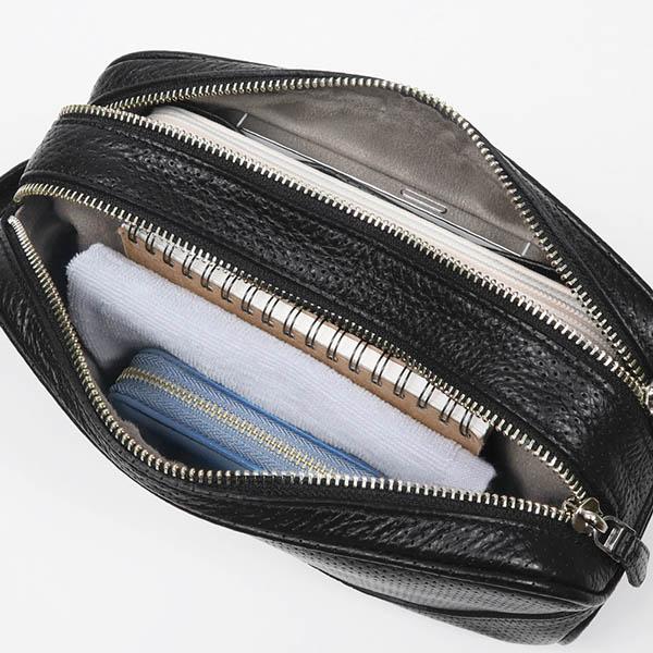 ペッレモルビダ PELLE MORBIDA ボディバッグ メイデンヴォヤージュ 日本製 PMO-MB028P BLACK | ブランド [正規取扱店]【ポイント10倍 | 選べるノベルティ】_5