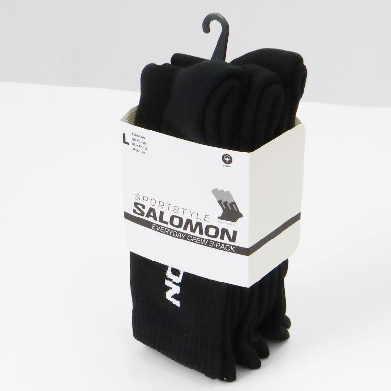 SALOMON（サロモン） ソックス EVERYDAY CREW 3-PACK 3足セット メンズ