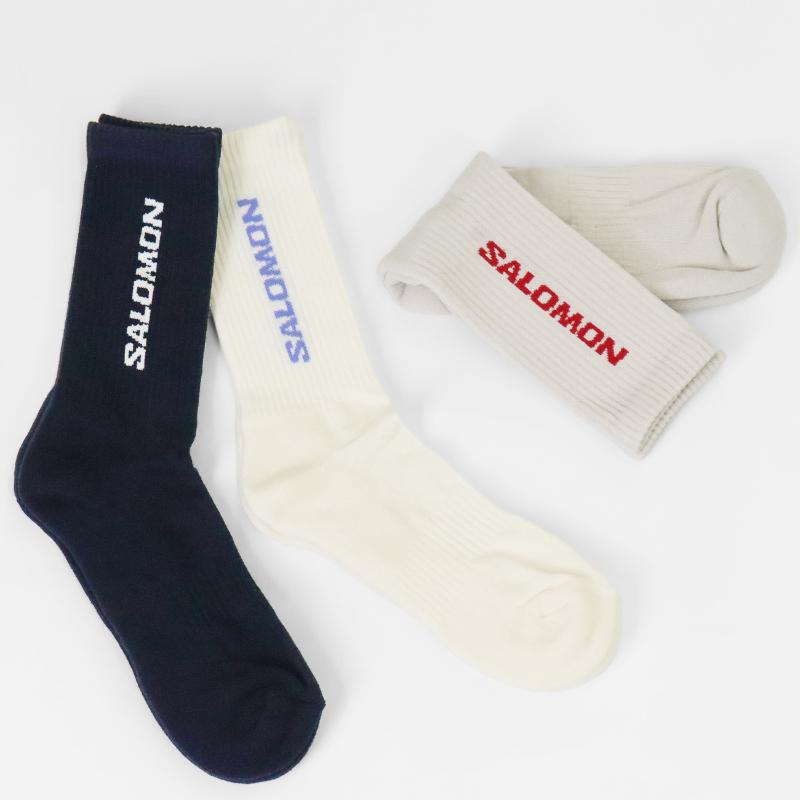 SALOMON（サロモン） ソックス EVERYDAY CREW 3-PACK 3足セット メンズ