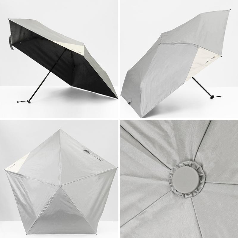U-DAY ユーデイ 折りたたみ傘 晴雨兼用 55cm オールウェザーウィンド