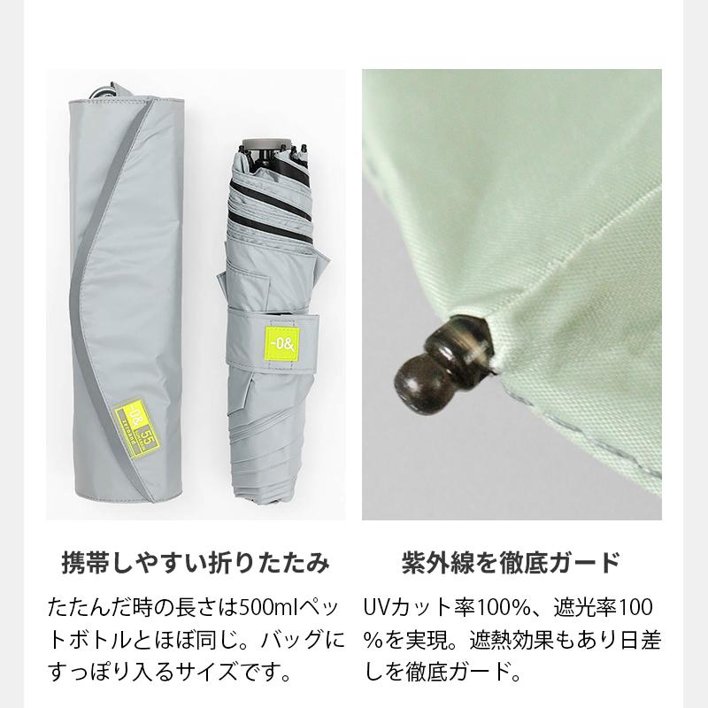 0＆（ゼロアンド） −0＆ zeroand 折りたたみ傘 晴雨兼用 55cm 雨傘
