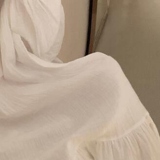 レディース ネグリジェ パジャマ ナイトウェア ワンピドレス ロング ロング丈 袖あり 長袖 ラウンドネック 襟なし Aライン レース フリル 綿 かわいい |  | 11