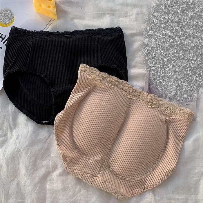 レディースヒップパットショーツ 下着 オールシーズン  20代 30代 40代 50代 パット ショーツ 無地 ２色 ブラック ベージュ 買い物 通勤 通学 |  | 14