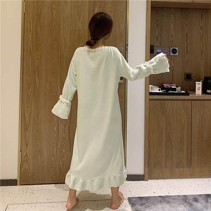 レディース パジャマ ルームウェア 部屋着 ネグリジェ お家時間 ワンサイズ 長袖 ロングスリーブ モコモコ 暖かい 秋 冬 トレンディ インポート プチプラ |  | 13