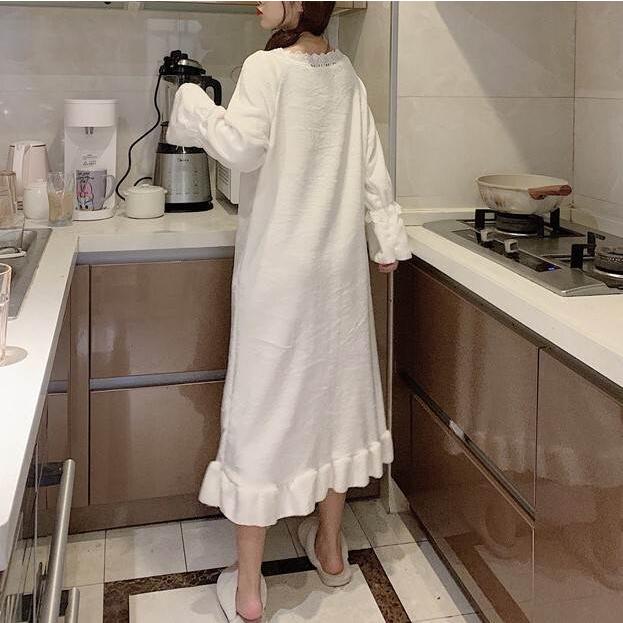 レディース パジャマ ルームウェア 部屋着 ネグリジェ お家時間 ワンサイズ 長袖 ロングスリーブ モコモコ 暖かい 秋 冬 トレンディ インポート プチプラ |  | 09