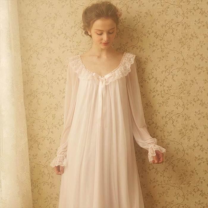 ネグリジェ ベイビードールドレス インナー ルームウェア 部屋着 大人セクシー 大人クール レース リボン シャーリング セクシー パジャマ 女性 |  | 01