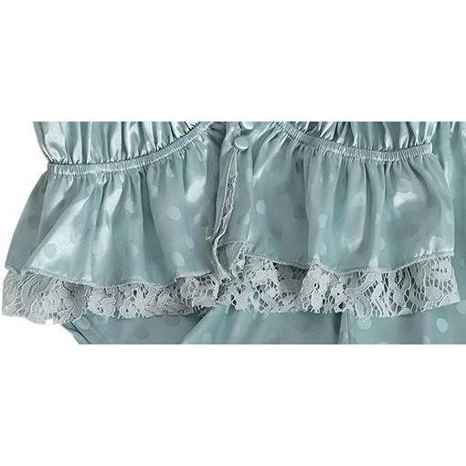 キャミソールパジャマ レディースドット 10代 20代 30代 キャミソール パンツ パジャマ キュート ストラップパジャマ 水玉 サマーパジャマ 夏 サマー |  | 10