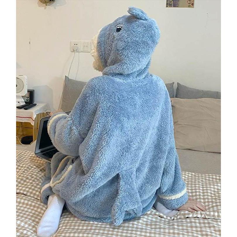 レディース ルームウエア さめ サメ 鮫 アニマル 部屋着 寝巻き ナイトウェア 着ぐるみ コスプレ 着る毛布 インスタ映え 人気商品 ホット 袖あり 長袖 |  | 12