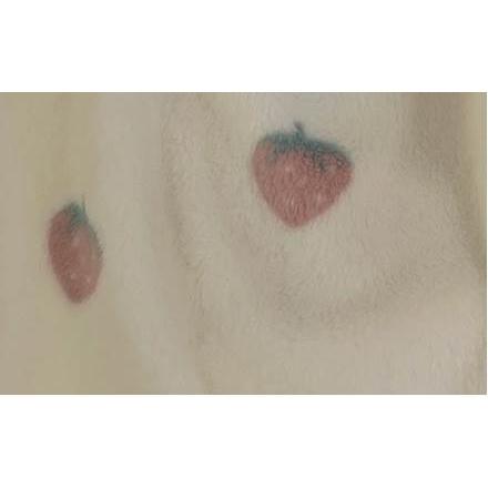 ふんわりパジャマ 上下セット レディースナイトウエア イチゴ柄 Vネック 白地 総柄 袖口ゴム入り プルオーバー 柔らか素材 ストロベリー フルーツモチーフ |  | 10