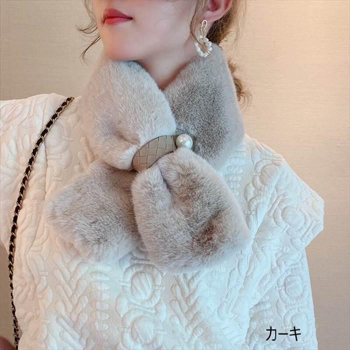 レディース マフラー スカーフ 秋 冬 マスト 首元 ワンサイズ ホワイト ベージュ ピンク カーキ ブラック パール飾り ピュアカラー パール ベルトバックル |  | 03