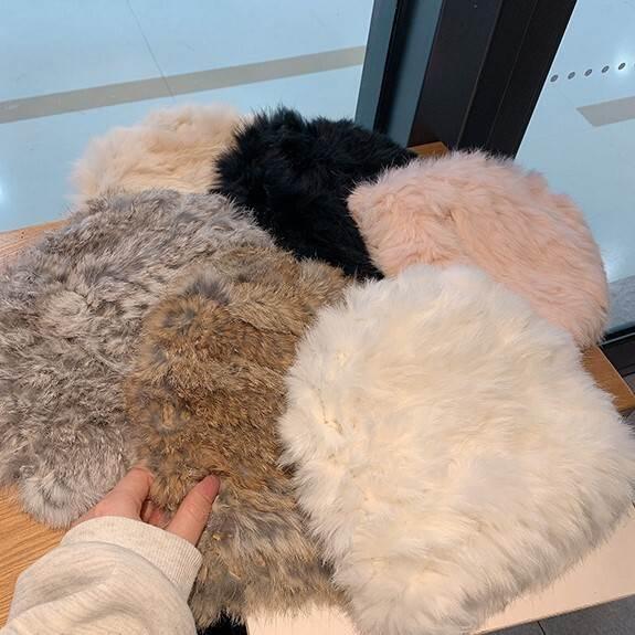 当店オススメ 帽子 フェイクファー帽子 トレンド 新作 新しい カジュアル 段使い ファー ベージュ ブラウン ホワイト ピンク グレー 暖かい ホット 寒い日 |  | 06