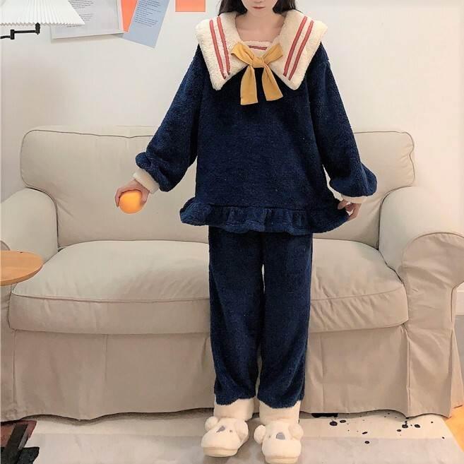 レディース パジャマ 上下セット トレンドパジャマ 上下 セット 秋冬パジャマ 長袖 ボア素材 暖かい モコモコ フワフワ ルーズ かわいい 大人可愛い |  | 15