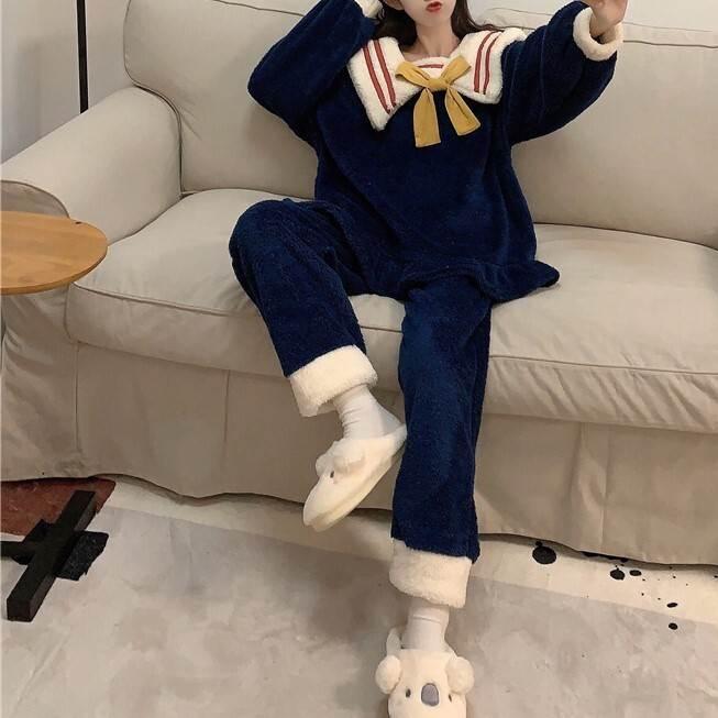 レディース パジャマ 上下セット トレンドパジャマ 上下 セット 秋冬パジャマ 長袖 ボア素材 暖かい モコモコ フワフワ ルーズ かわいい 大人可愛い |  | 16