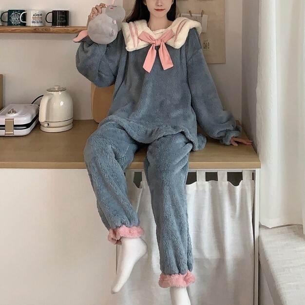 レディース パジャマ 上下セット トレンドパジャマ 上下 セット 秋冬パジャマ 長袖 ボア素材 暖かい モコモコ フワフワ ルーズ かわいい 大人可愛い |  | 01