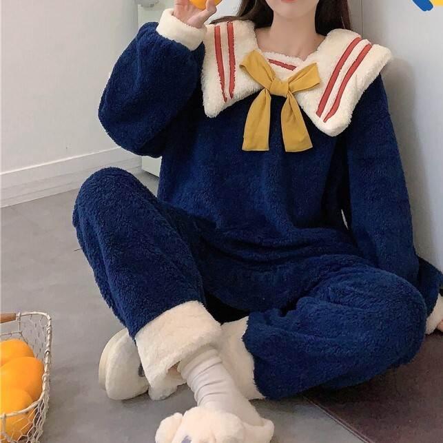 レディース パジャマ 上下セット トレンドパジャマ 上下 セット 秋冬パジャマ 長袖 ボア素材 暖かい モコモコ フワフワ ルーズ かわいい 大人可愛い |  | 04