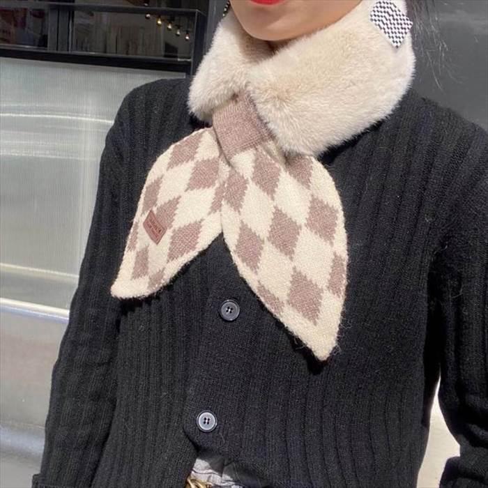 マフラー レディース ティペット ファー ダイヤ ひし形 ふわふわ 暖かい シンプル ショート丈 秋冬 トレンド 流行 新作 ファッション かわいい 大人可愛い |  | 12